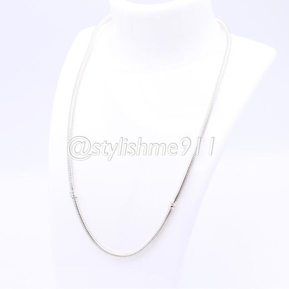 Authentic Pandora Sterling Necklace with Lobster Clasp - 590700-HV-N - Picture 2 of 11